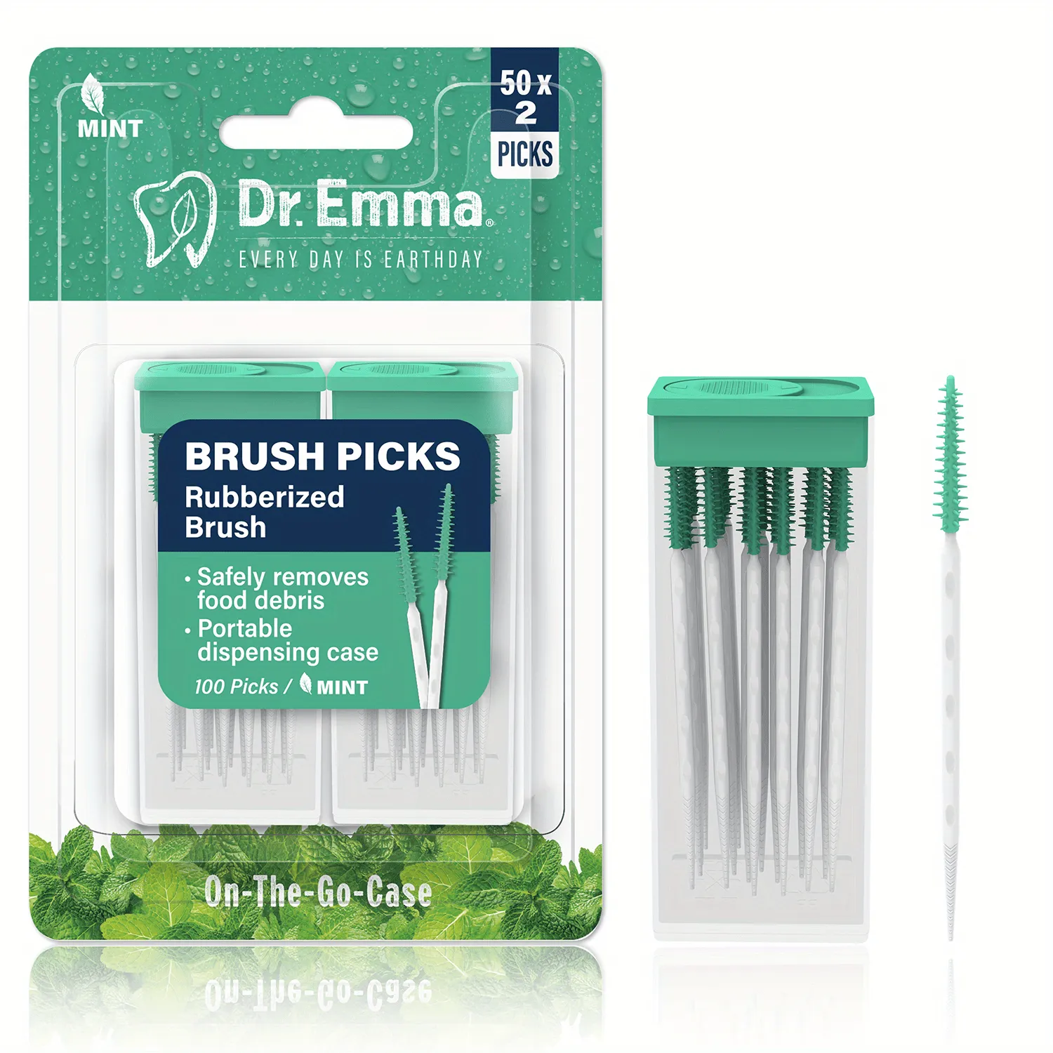 100 Mint Floss Interdental Brushes for Ultimate Oral Hygiene