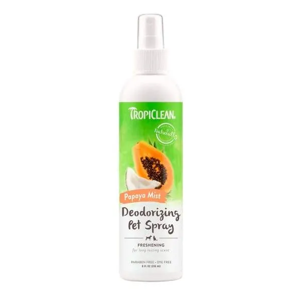 [15% OFF] Tropiclean Papaya Mist Deodorizing Pet Spray 8oz