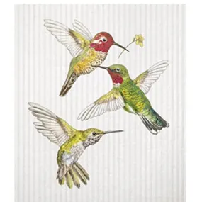 2 Mary Lake Thompson SC345 Reusable Kitchen Sponge Cloths, Hummingbirds