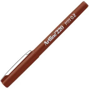 Artline 220 Fineline Pen 0.2Mm Brown