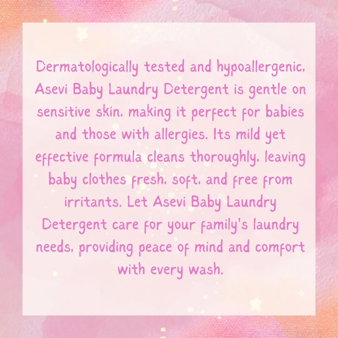 Asevi BABY Laundry Detergent Hypoallergenic 44 Wash