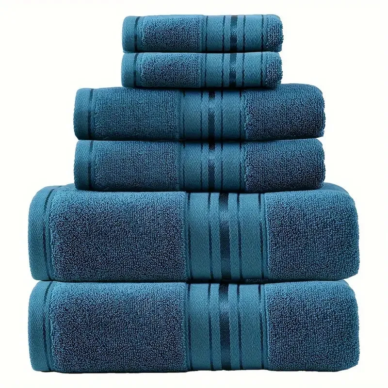 Bathroom 6pcs high-end j hotel bath towel set