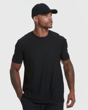 Black Active Crew Neck Tee