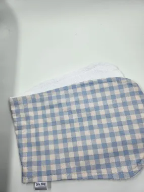 Blue Checkered Burp Cloth