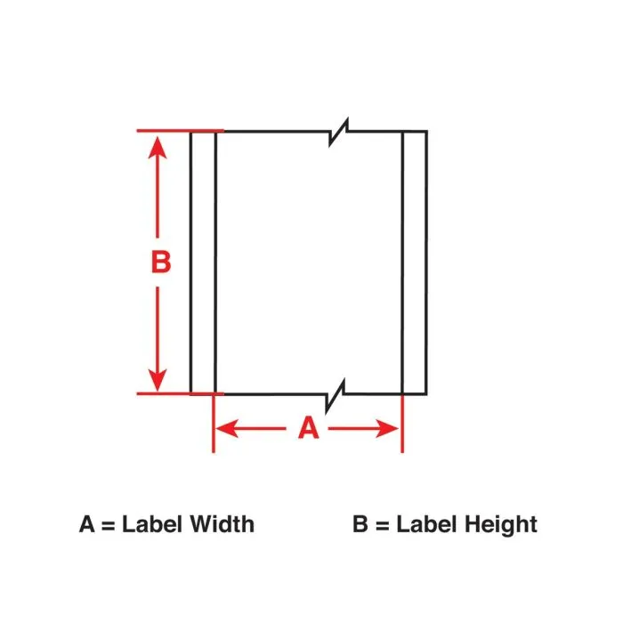 Brady B30C-2250-595-WT B30 Series Indoor/Outdoor Vinyl Labels, White, 2.25" X 100' Fit, 1 Roll