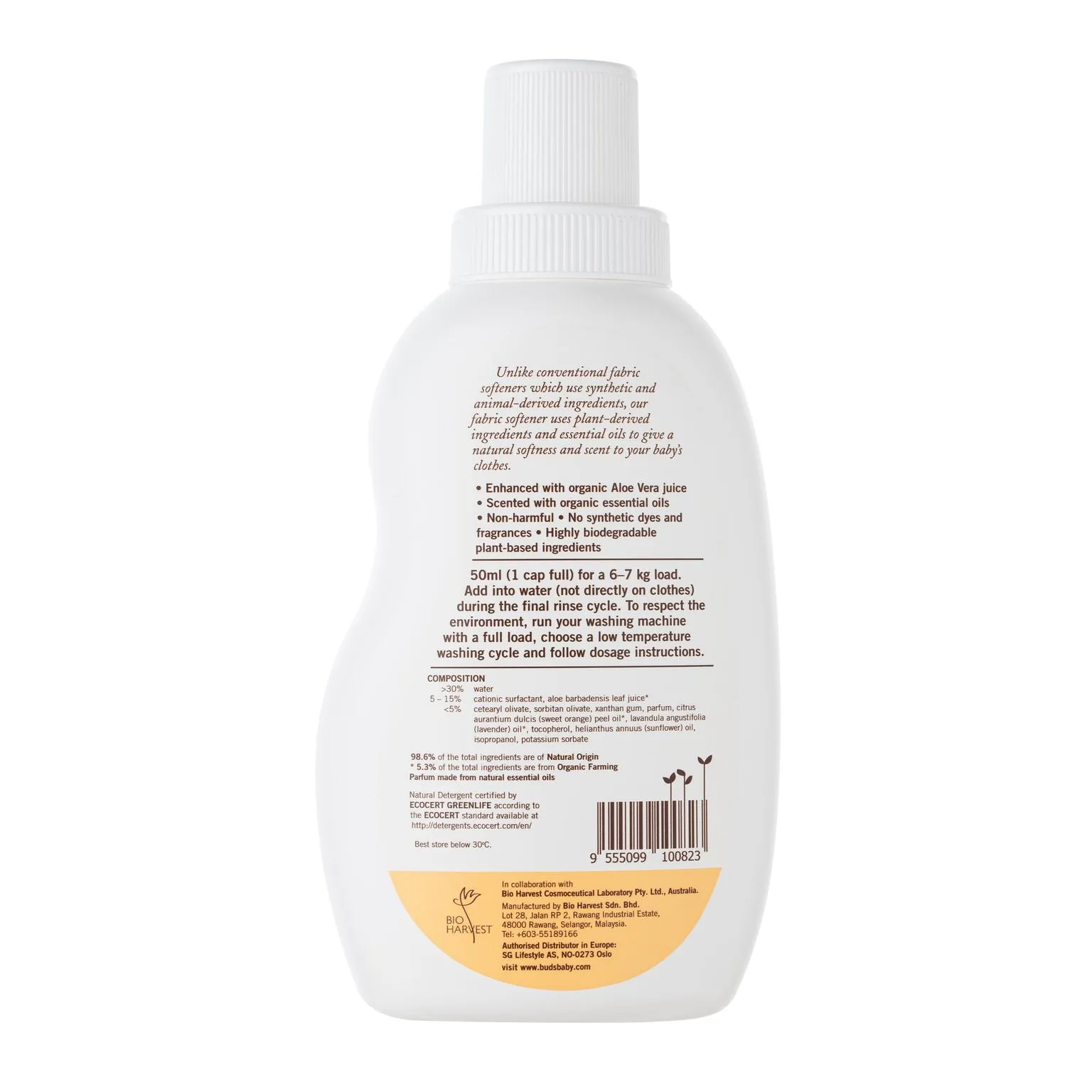 Buds Baby Safe Fabric Softener 600ml
