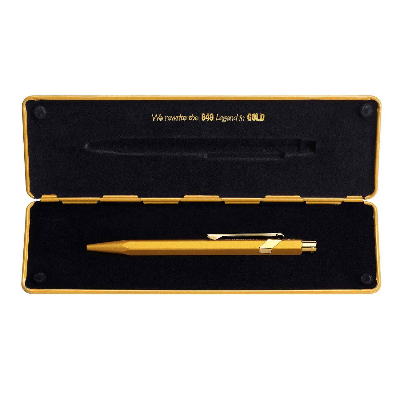 Caran d'Ache Goldbar Ballpoint Pen with Holder