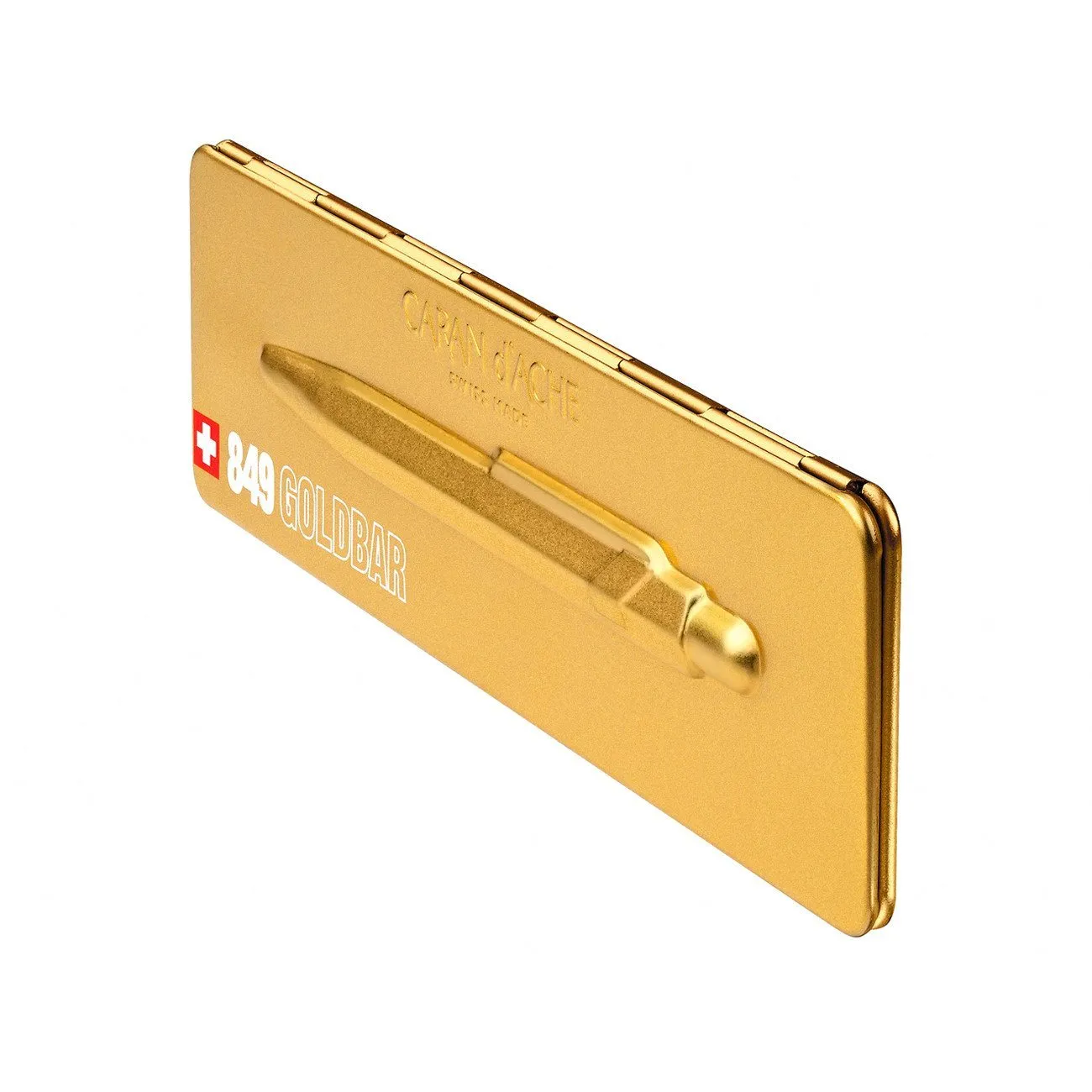 Caran d'Ache Goldbar Ballpoint Pen with Holder