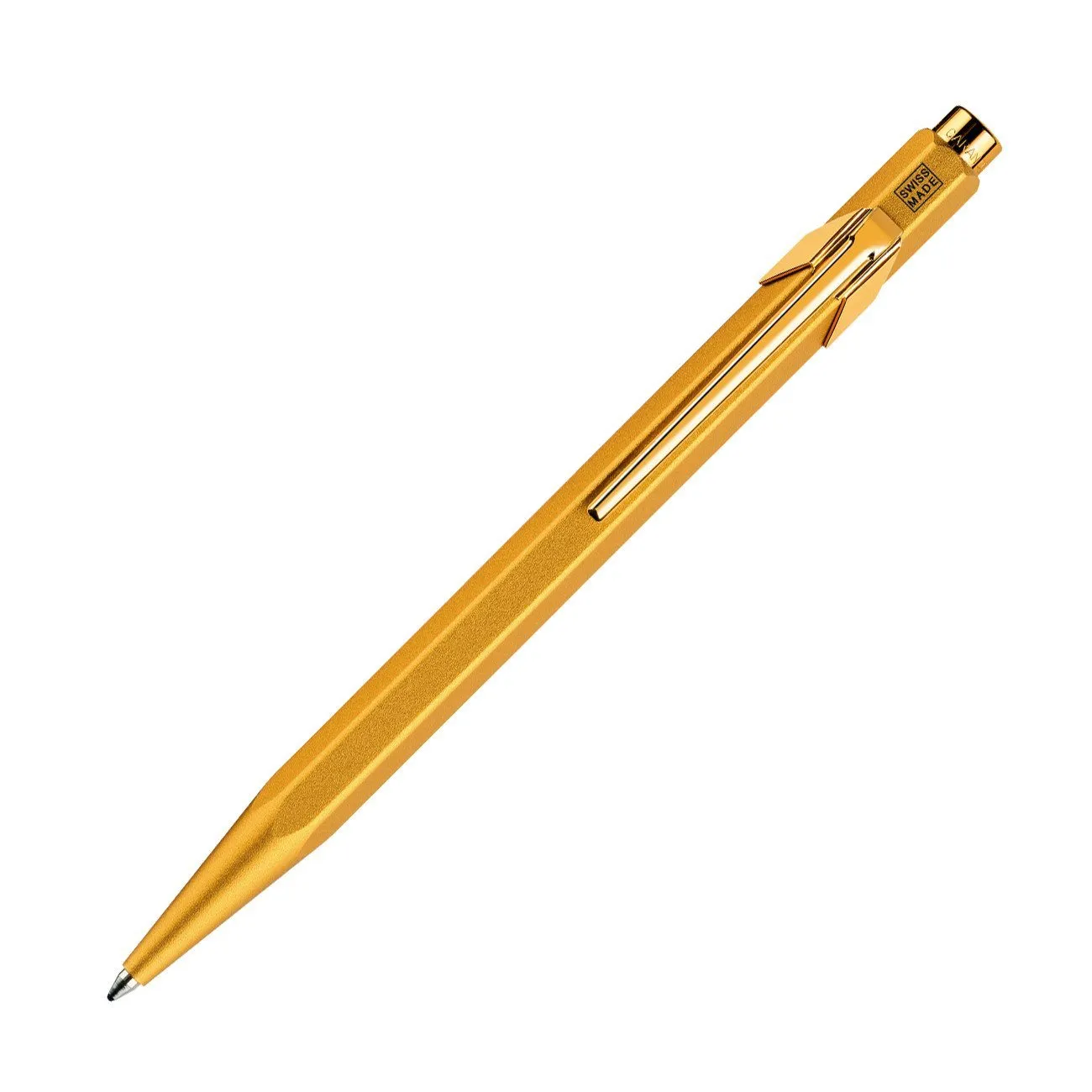 Caran d'Ache Goldbar Ballpoint Pen with Holder