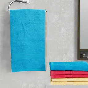 Eva Quick Dry Hand Towel (Blue/Yellow/Pink) - Set Of Six