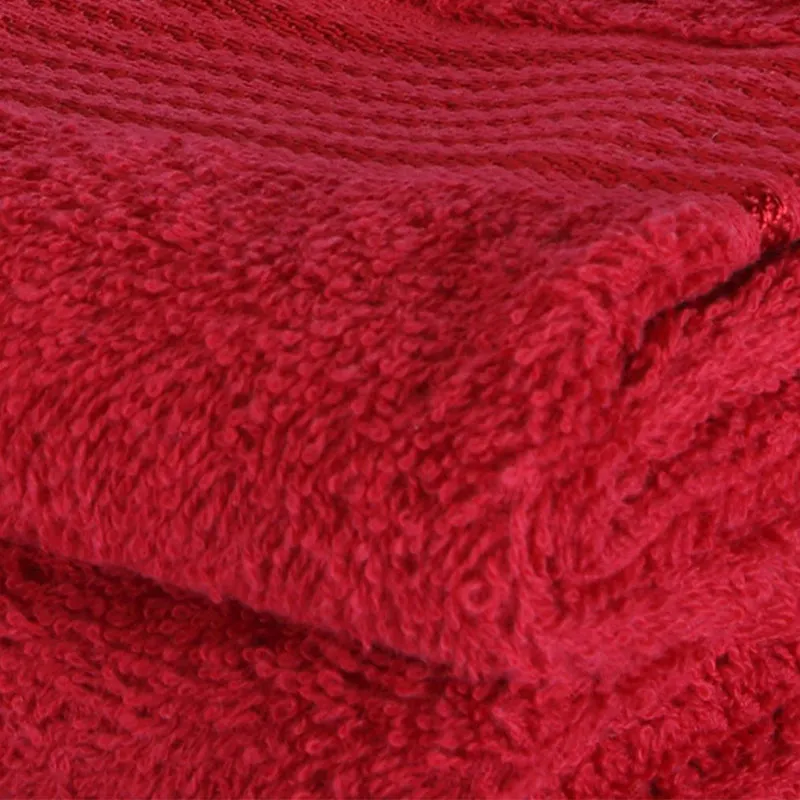 Eva Quick Dry Hand Towel (Red) - Set Of Two