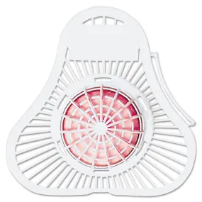 Fresh Products Para Urinal Screen W/Deodorizer Block, Cherry Fragrance, 12/Box - FRS12USPB