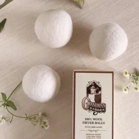 Grandma's Garden 100% Wool Dryer Balls 3 Pack