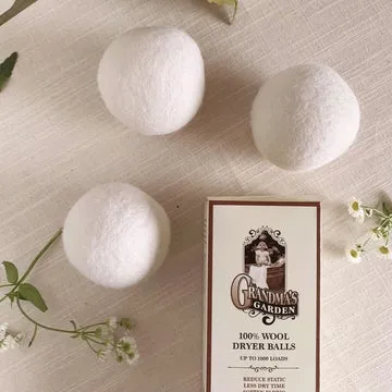 Grandma's Garden 100% Wool Dryer Balls 3 Pack