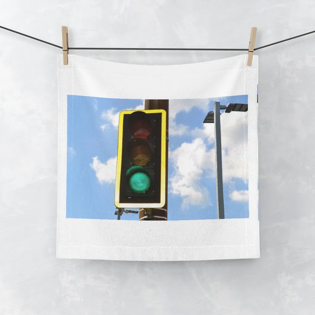 Green Light Face Towel