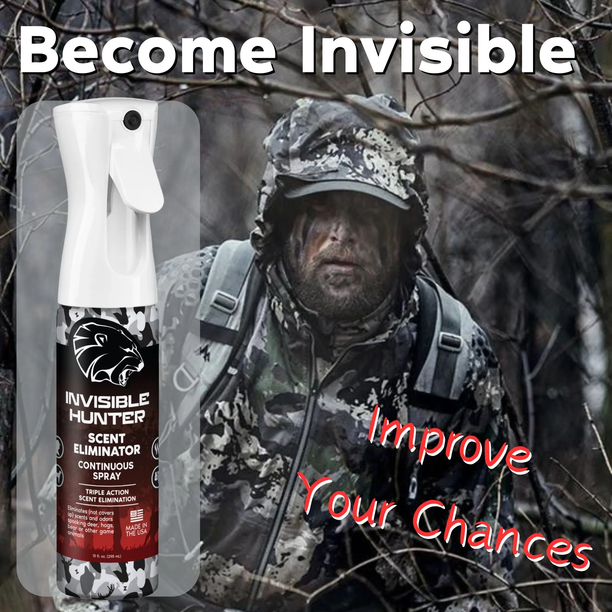 Invisible Hunter Scent Eliminator Continuous Spray