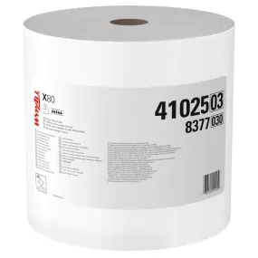 Kimberly Clark Wypall Power Clean X80, Jumbo Roll Shop Towels, Heavy Duty Cloths