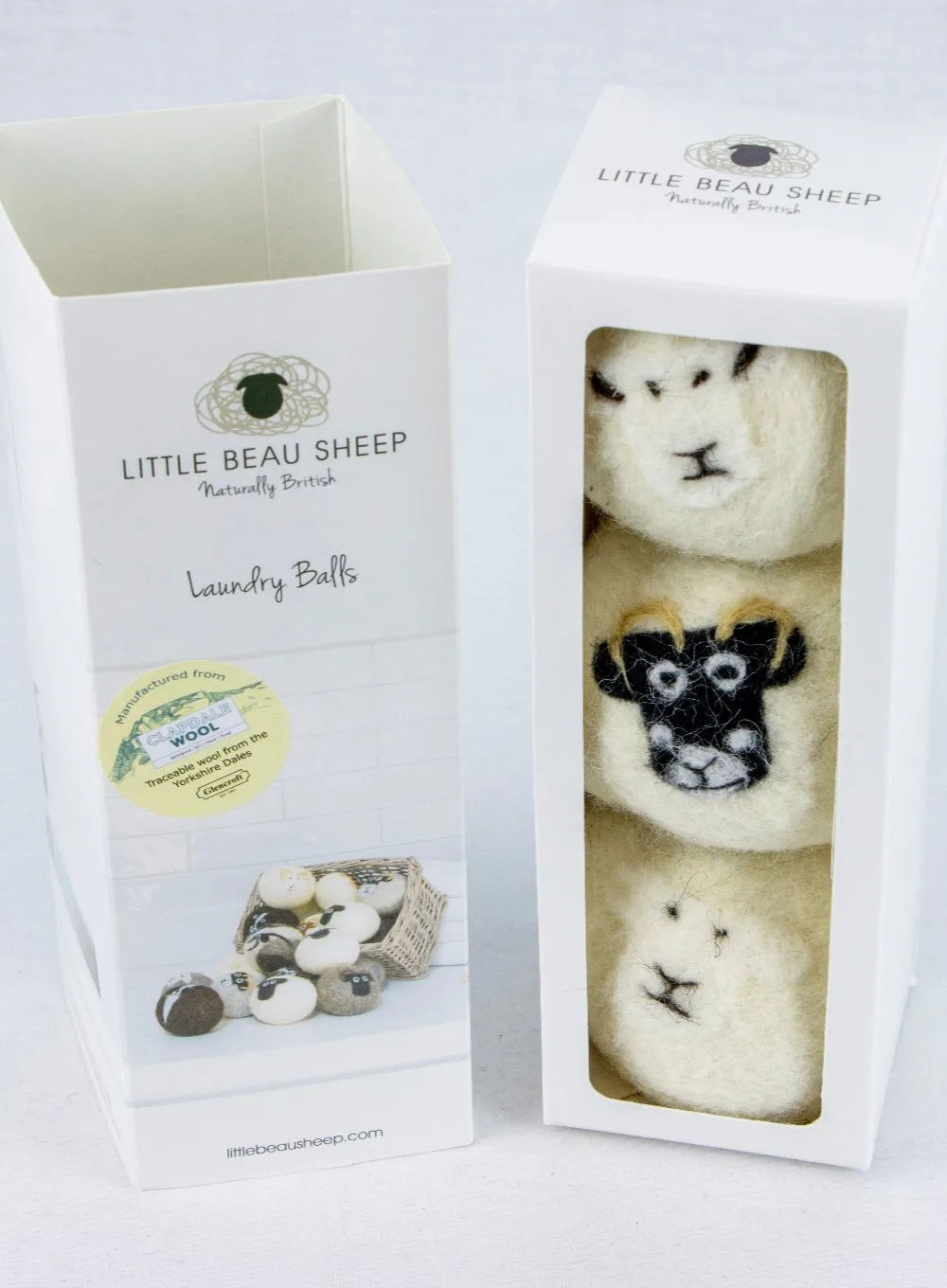 Little Beau Sheep x Glencroft Clapdale Wool Dryer Balls, Pack of 3