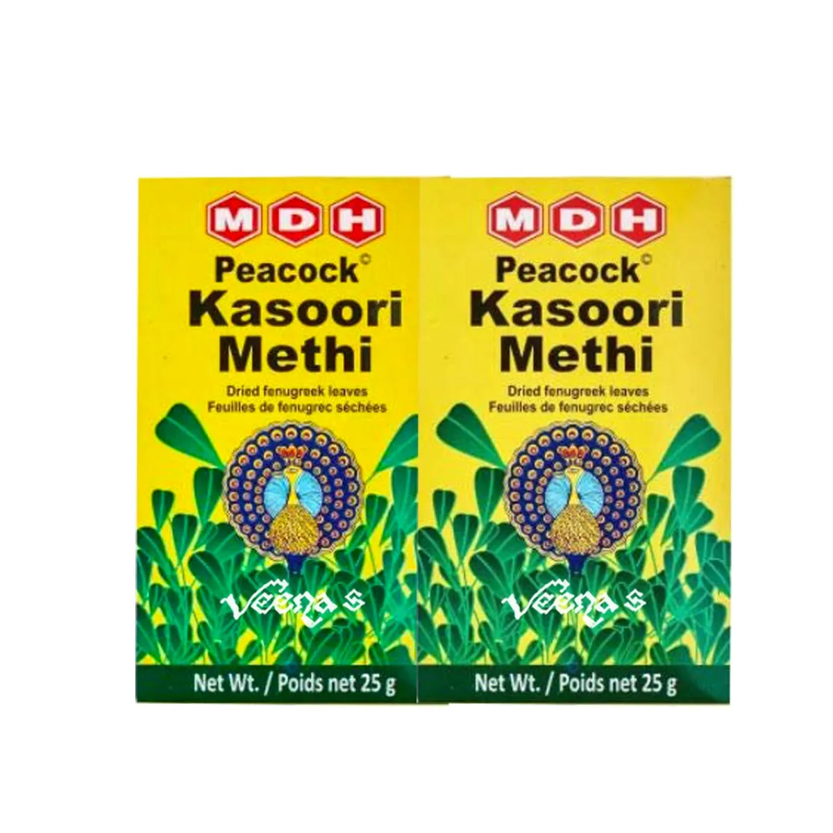 MDH Peacock Kasoori Methi(Pack of 2) 25g
