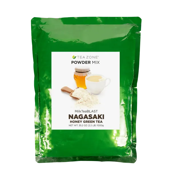 MilkTeaBLAST Nagasaki Savory Honey Green Tea Powder - Bag (2.2 lbs)