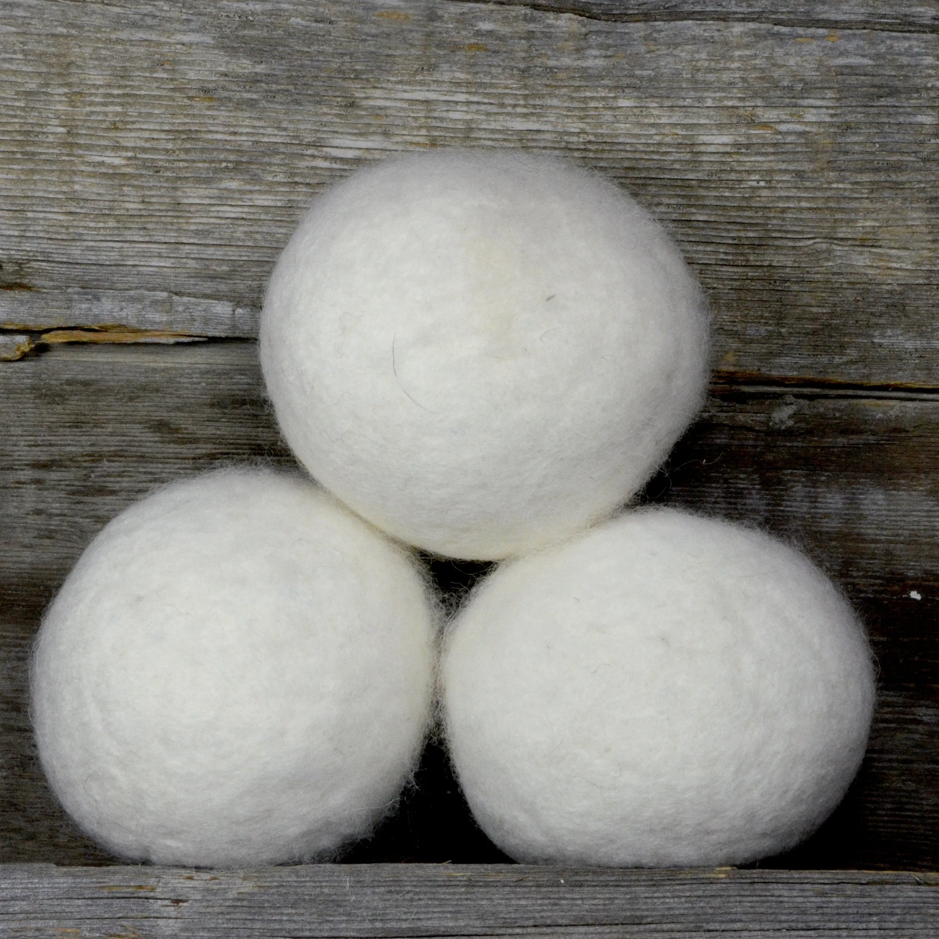 Natural Dryer Balls, Undyed Wool