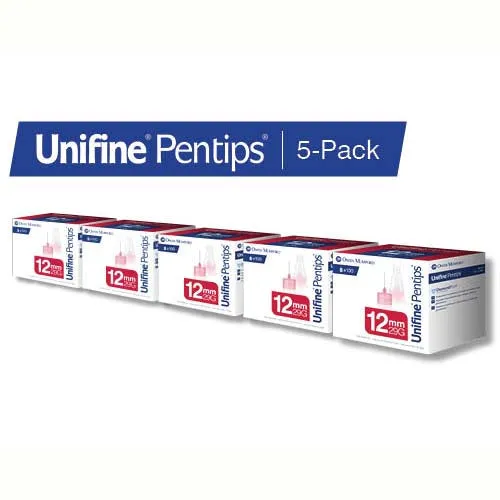 Owen Mumford Unifine Pentips Original - 29G 12mm 1/2" - BX 100 - Case of 5