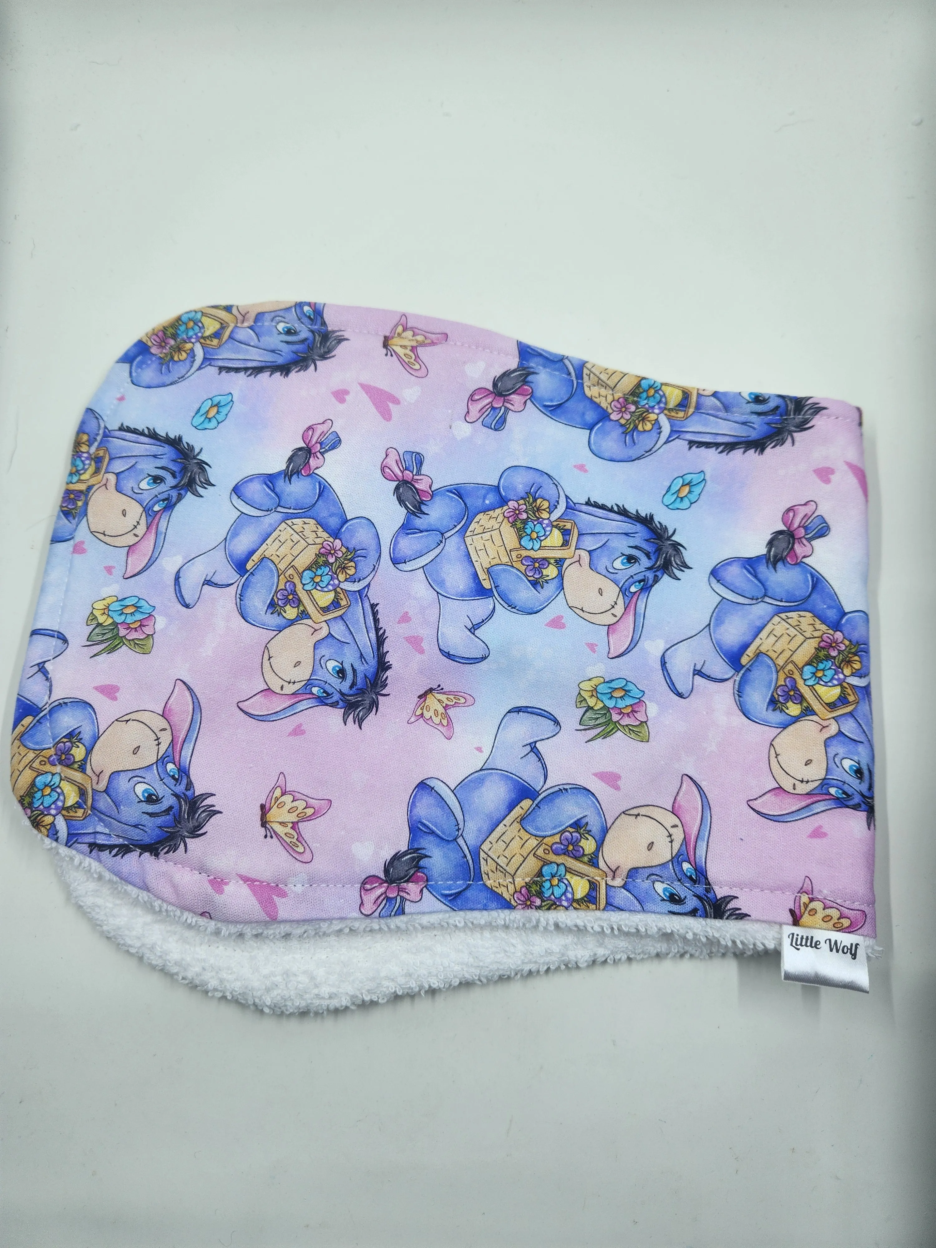Pink   Purple Donkey Burp Cloth