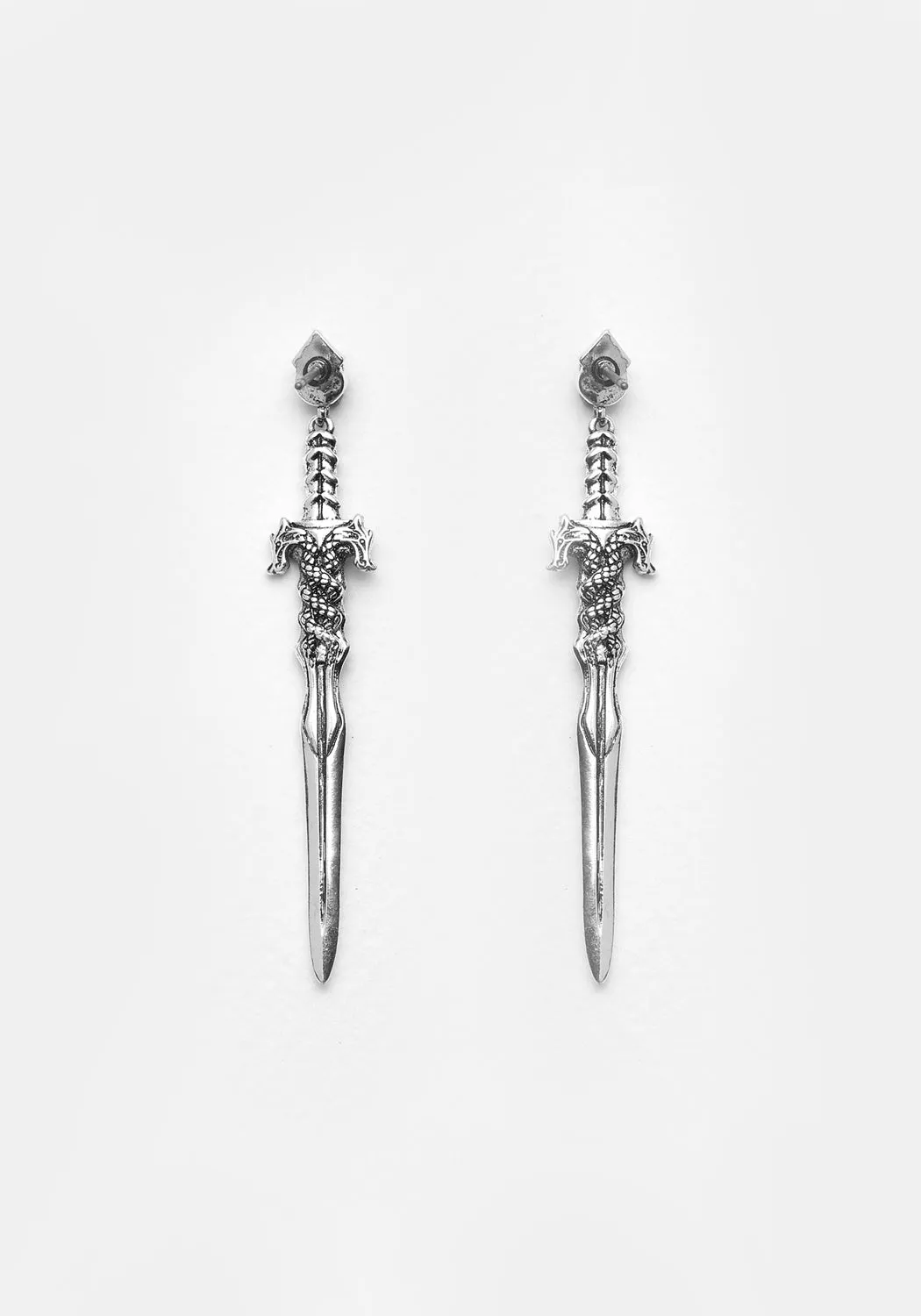 RITUAL DAGGER AMETHYST DROP EARRINGS