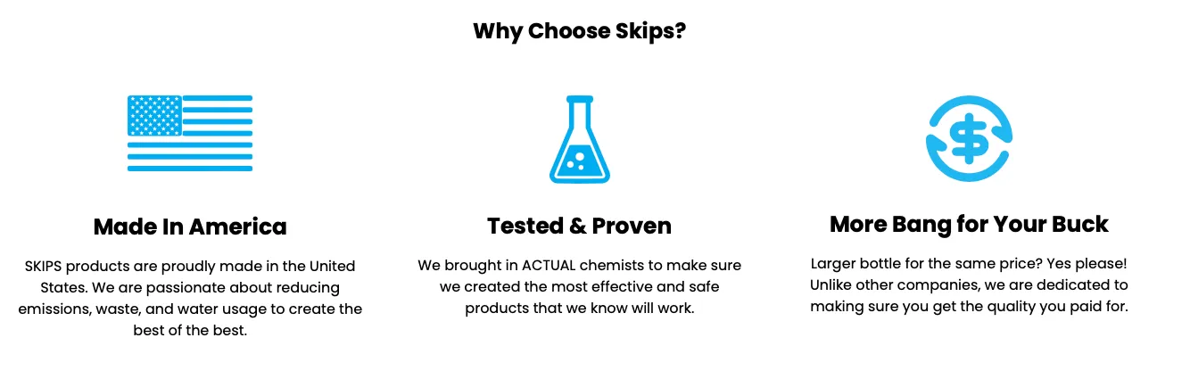 Skips Starter Kit Cleaners (SSTK)