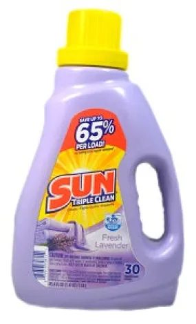 Sun Triple Clean Detergent Fresh Lavender 1.34 L