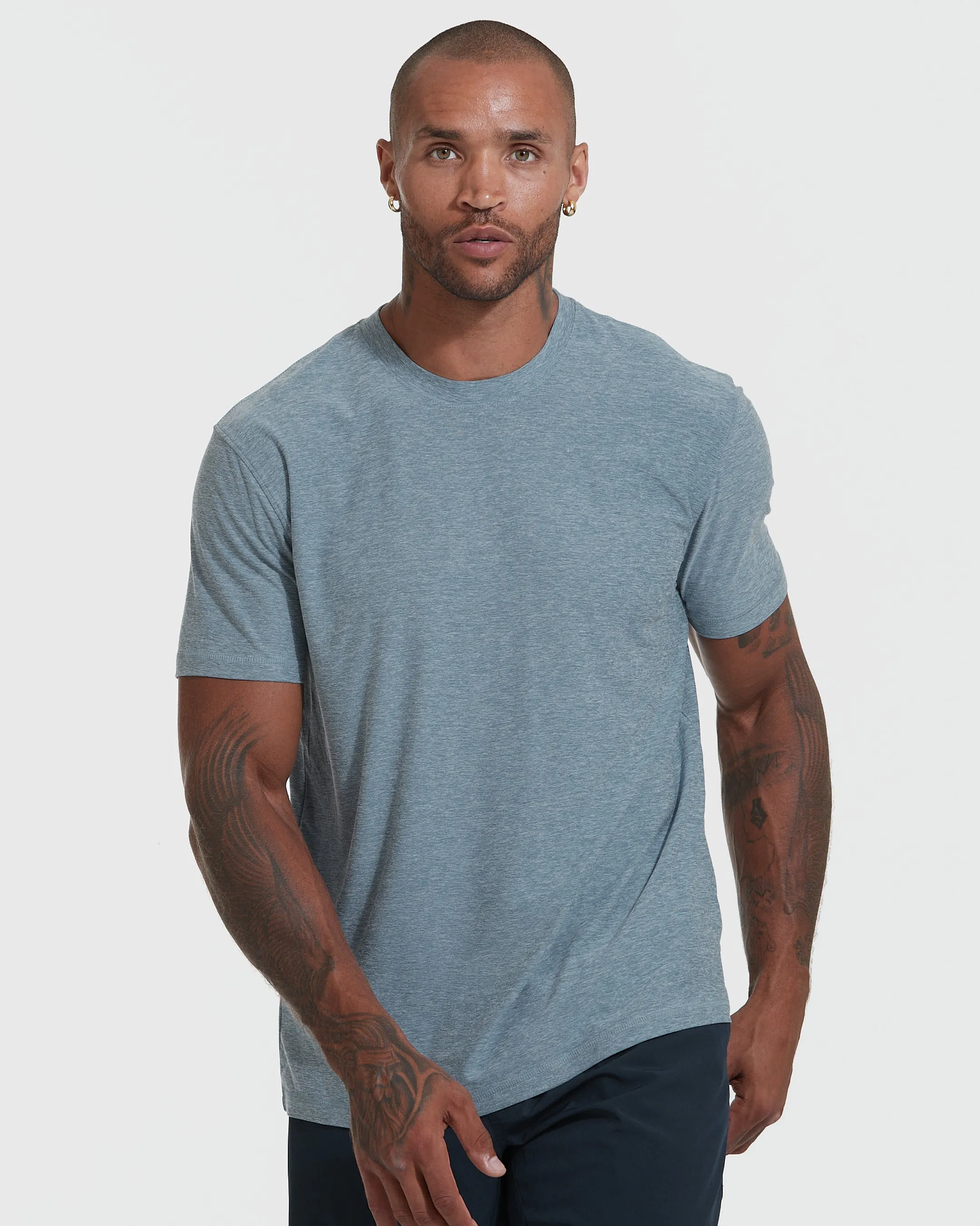 The Heather Color Active Crew Neck T-Shirt 3-Pack