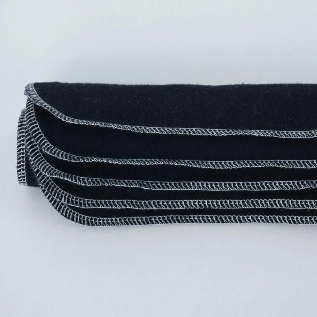 unpaper towels - double ply (5 pack) - black