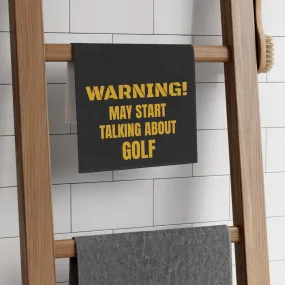 Warning! Rally Towel, 11x18