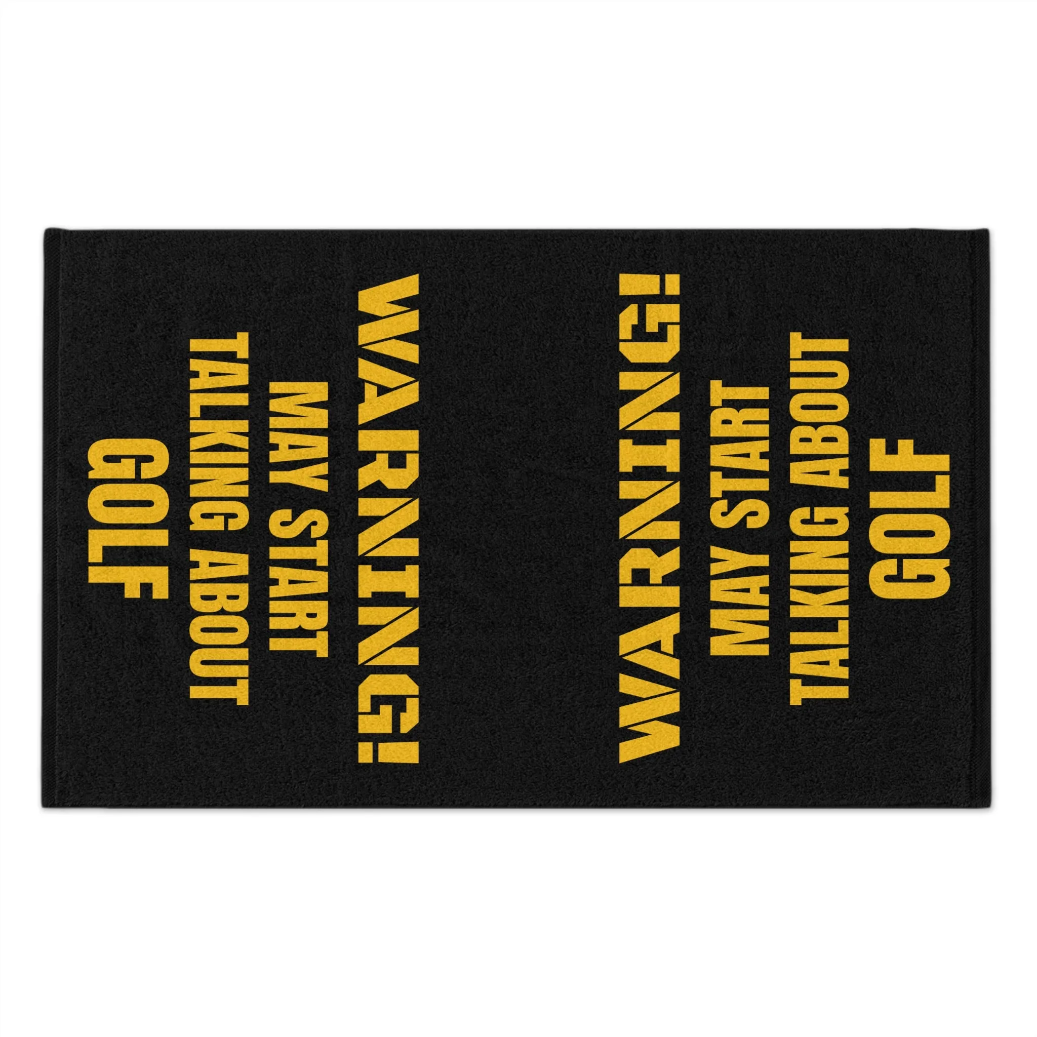 Warning! Rally Towel, 11x18
