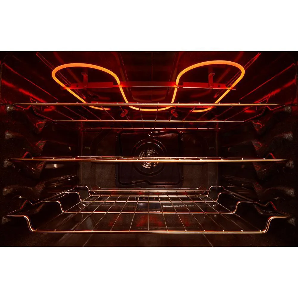 Whirlpool WFES7530RZ 30-inch Smart Electric Smart Range with Air Cooking Technology, No Preheat Air Fry, High Speed Preheat Oven, WipeClean™ Coating, and Steam/Self Clean