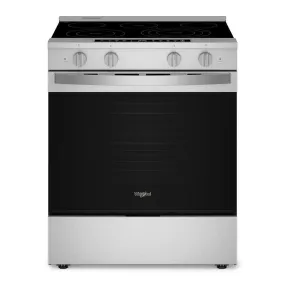 Whirlpool WSES7530RZ 30-inch Smart Slide in Electric Range with Air Cooking Technology, No Preheat Air Fry, WipeClean™ Coating, Steam/Self Clean and High Speed Preheat